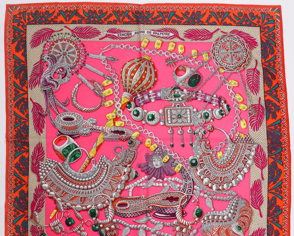 Pre-owned HERMES 90x90 Scarf Scarves Silk Multicolor