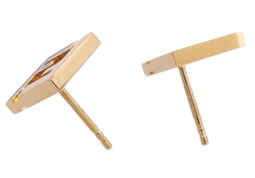 Pre-owned FENDI Earrings Metal Gold