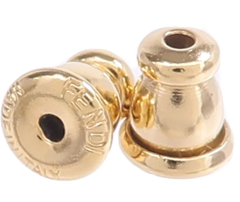 Pre-owned FENDI Earrings Metal Gold