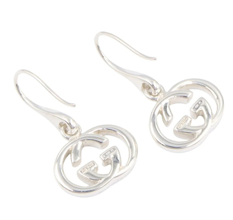 Pre-owned GUCCI Interlocking G Earrings Earrings SV925 Silver