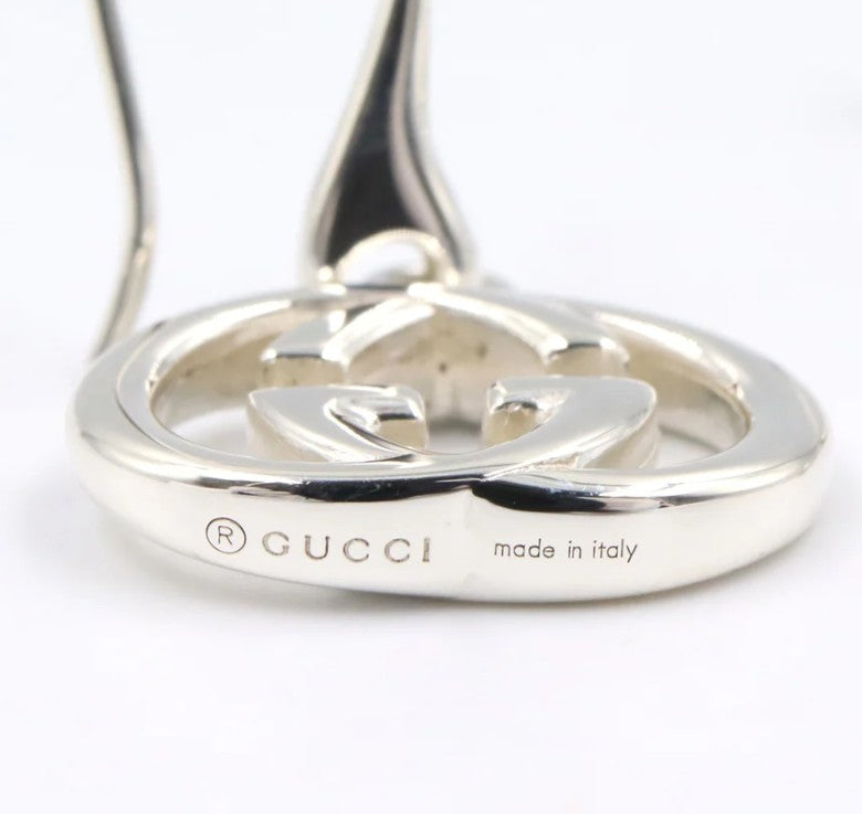 Pre-owned GUCCI Interlocking G Earrings Earrings SV925 Silver