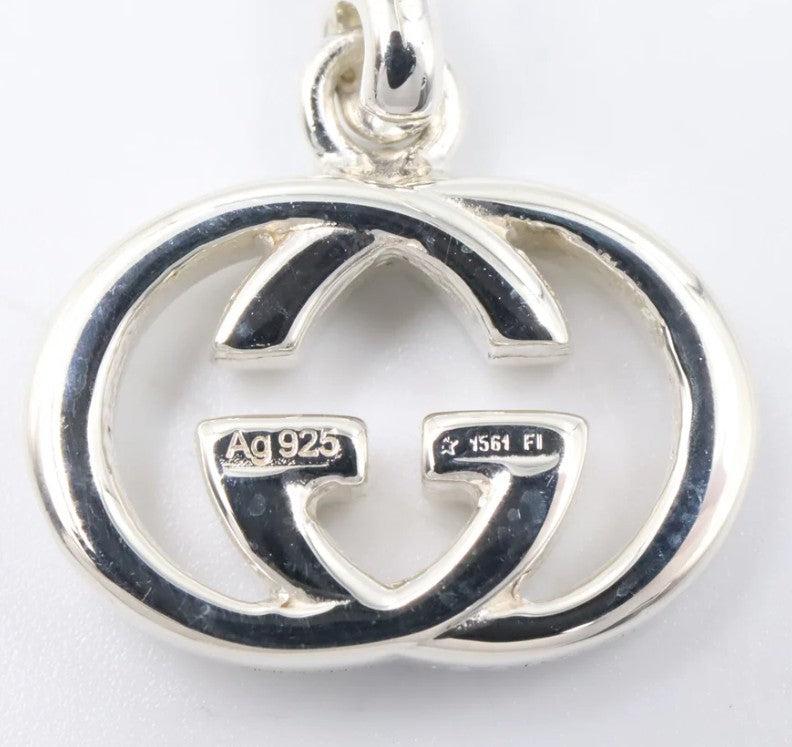 Pre-owned GUCCI Interlocking G Earrings Earrings SV925 Silver