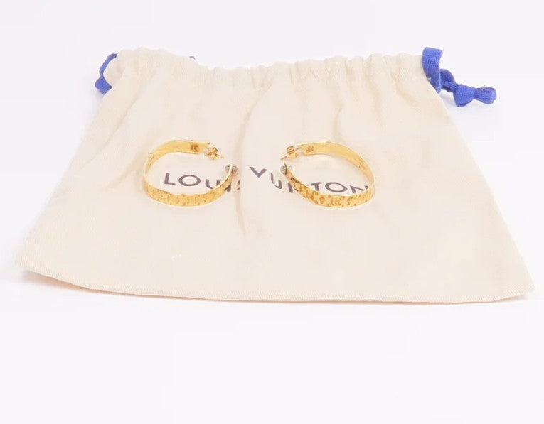 Pre-owned LOUIS VUITTON LV Earrings Metal Gold
