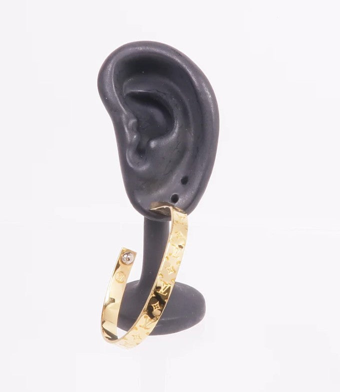 Pre-owned LOUIS VUITTON LV Earrings Metal Gold