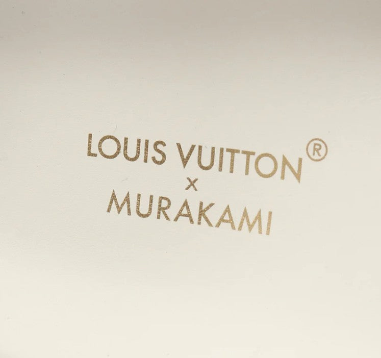 Pre-owned LOUIS VUITTON LV * TM Pool Pillow Line Sandals Nylon White Takashi Murakami
