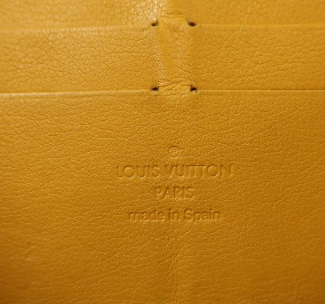 Pre-owned LOUIS VUITTON LV GHW Zippy Wallet Monogram Denim Blue