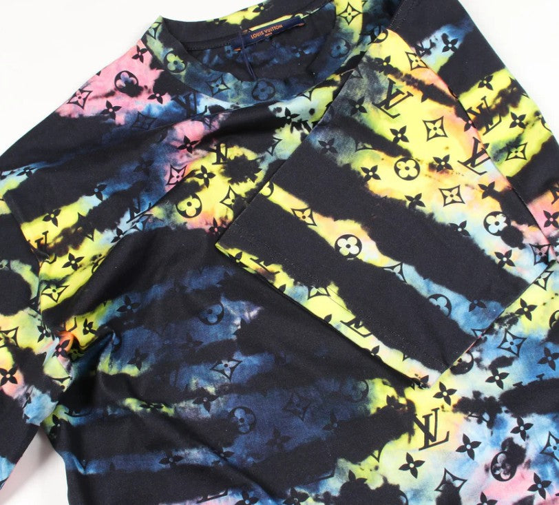 Pre-owned LOUIS VUITTON Monogram tie-dye Short sleeve T-shirt