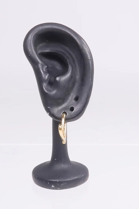 Pre-owned LOUIS VUITTON LV Fall In Love PM Earrings Metal Gold