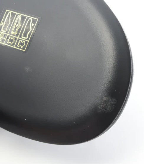 Pre-owned CHANEL Camellia Coco mark Sandals Leather Black Dark navy