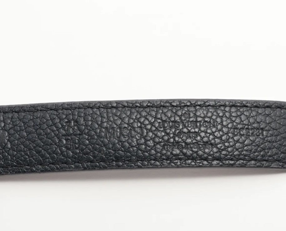 Pre-owned  Louis Vuitton LV Sunset Initiales Reversible Belt Monogram Canvas and Leather Wide