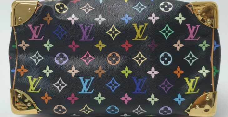 Pre-owned Louis Vuitton Noir Multicolor Speedy 30