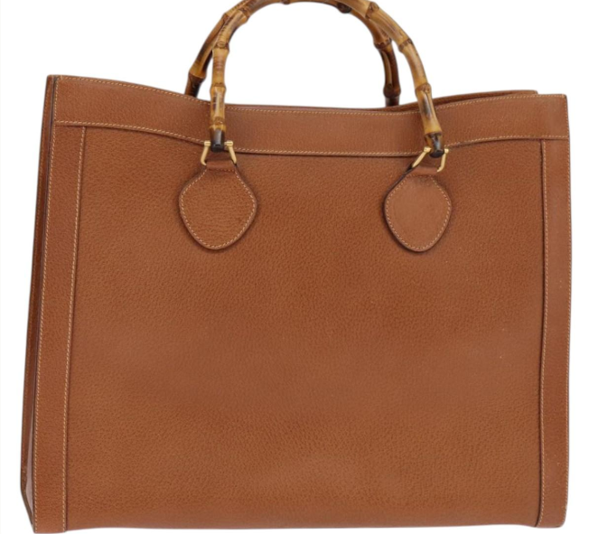 Pre-owned Gucci Bamboo Handle Tote