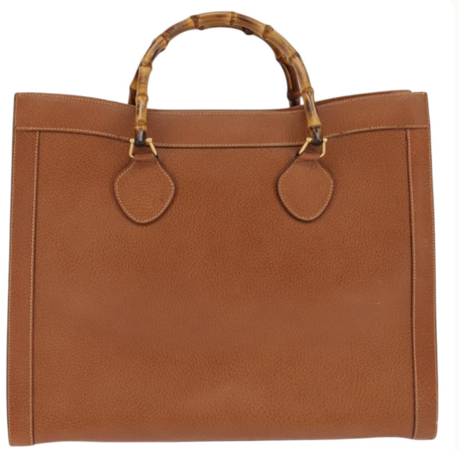 Pre-owned Gucci Bamboo Handle Tote