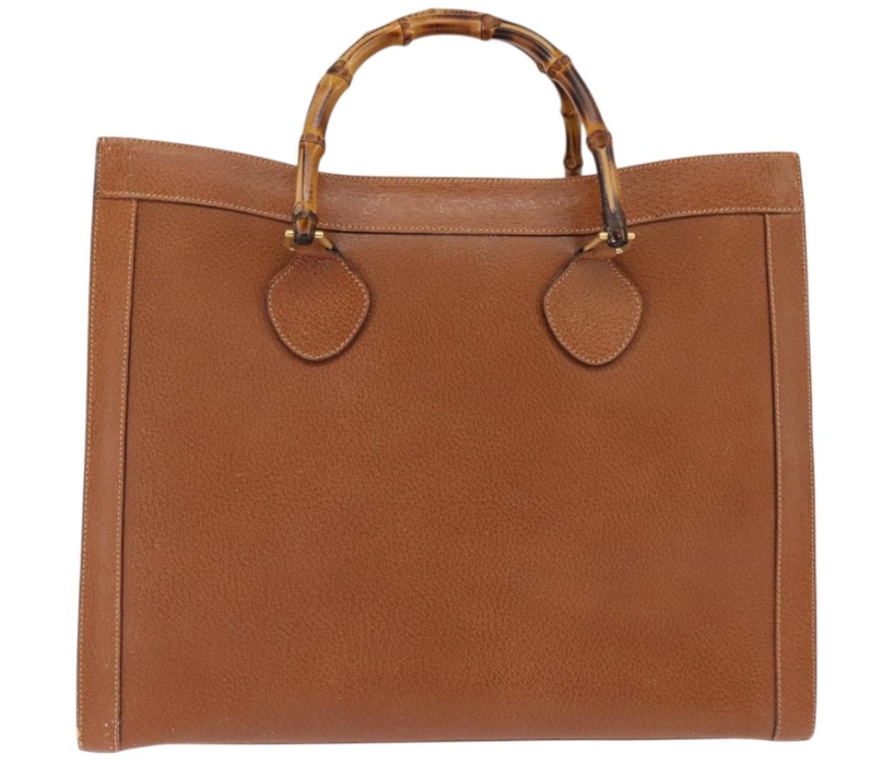 Pre-owned Gucci Bamboo Handle Tote