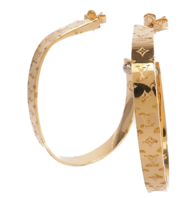 Pre-owned LOUIS VUITTON LV Earrings Metal Gold