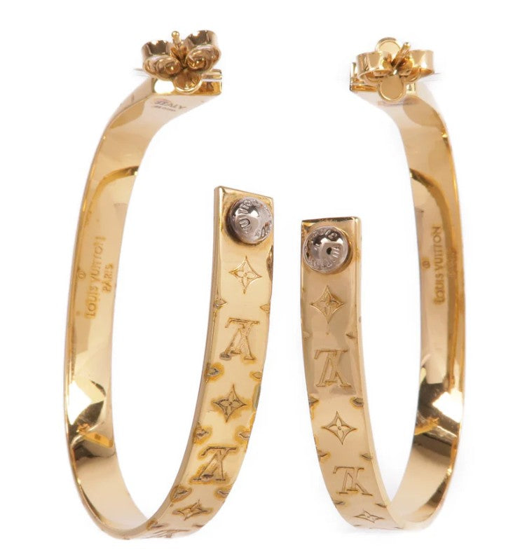 Pre-owned LOUIS VUITTON LV Earrings Metal Gold