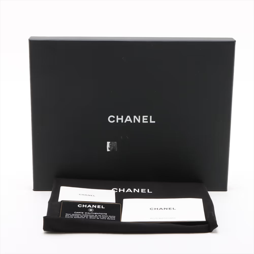 Pre-owned  Chanel Deauville Pouch Denim Medium