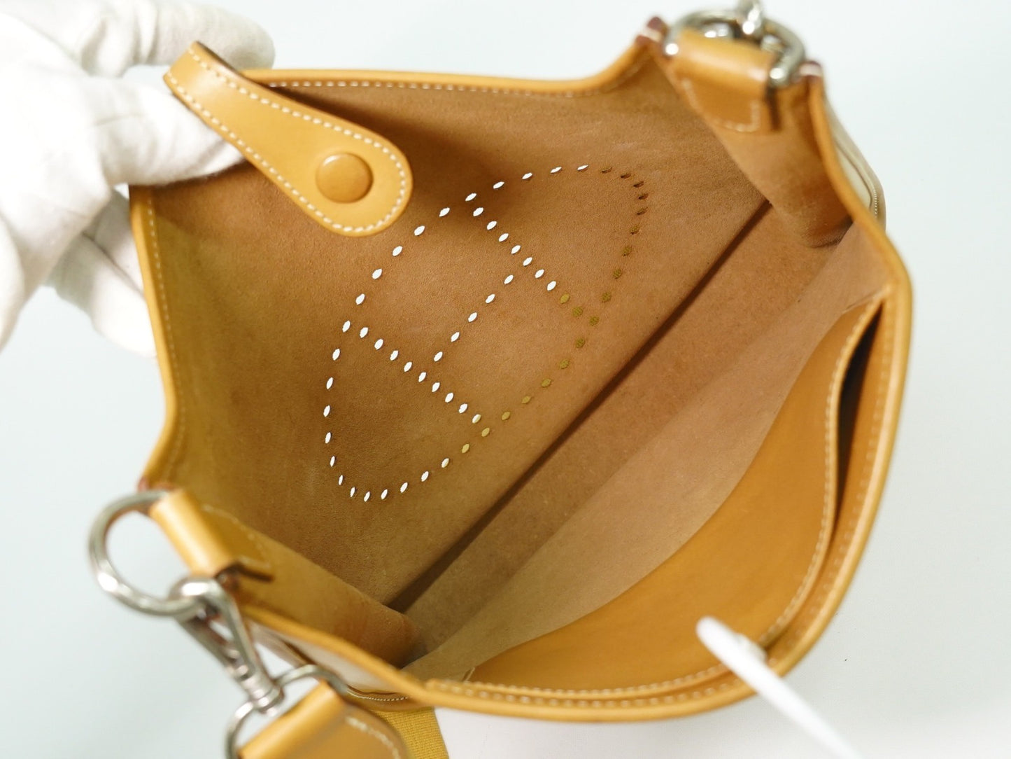 Pre-owned Hermes Evelyne Bag Gen I Courchevel GM