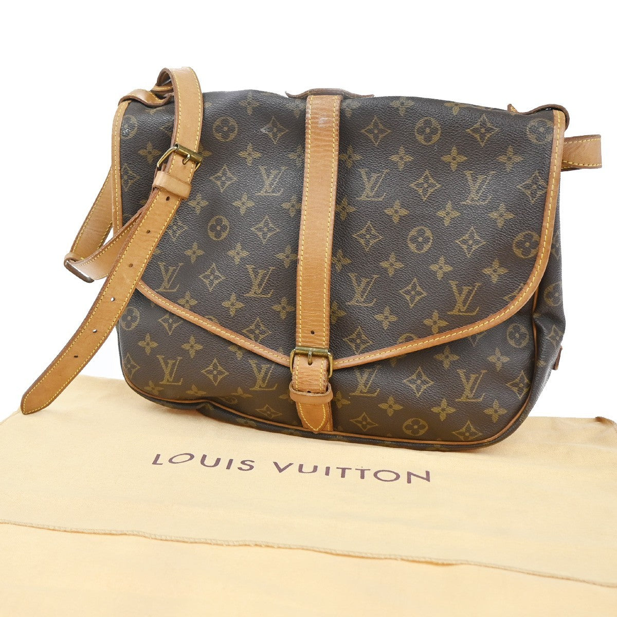 Pre-owned Louis Vuitton Saumur 30
