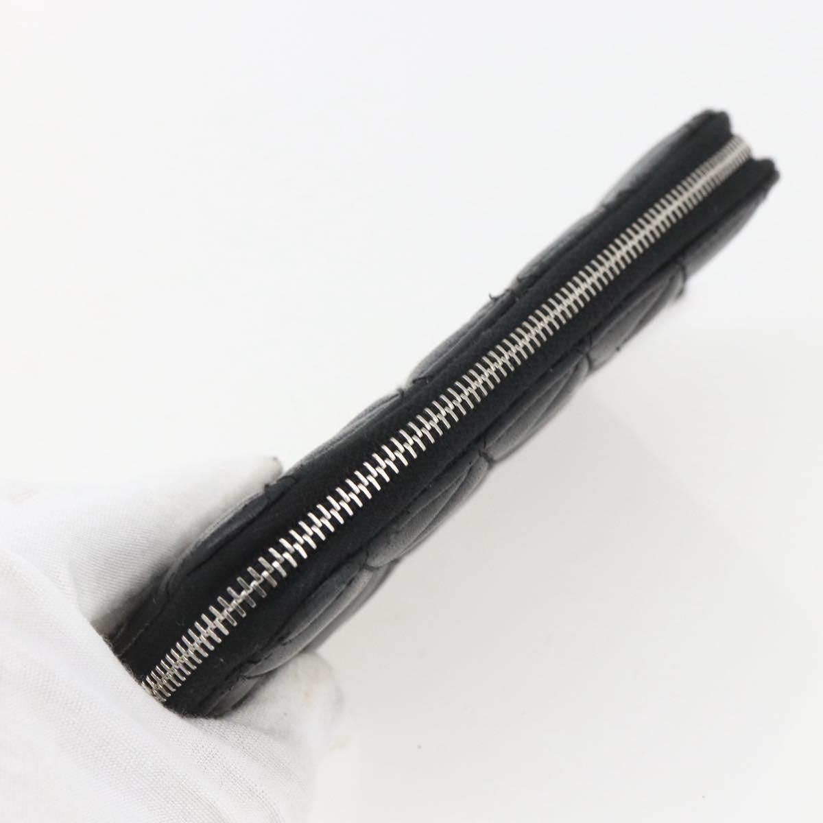 Pre-owned Chanel Zip Around Organizer Wallet Lambskin