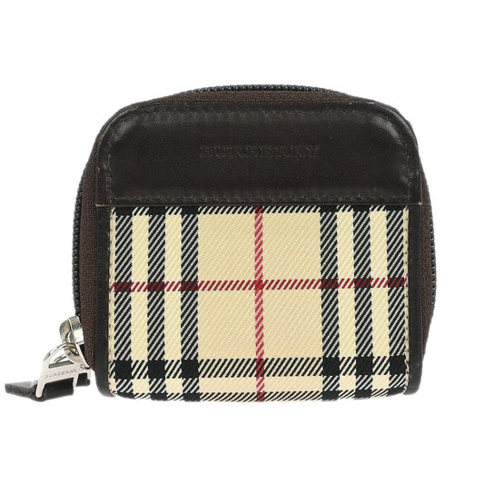 Pre-owned Burberry Zip Around Coin Pouch