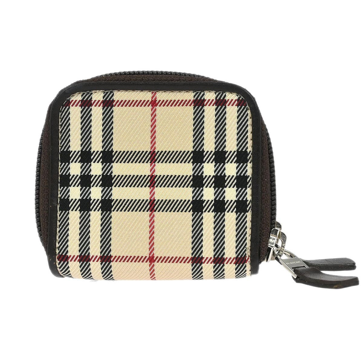 Pre-owned Burberry Zip Around Coin Pouch