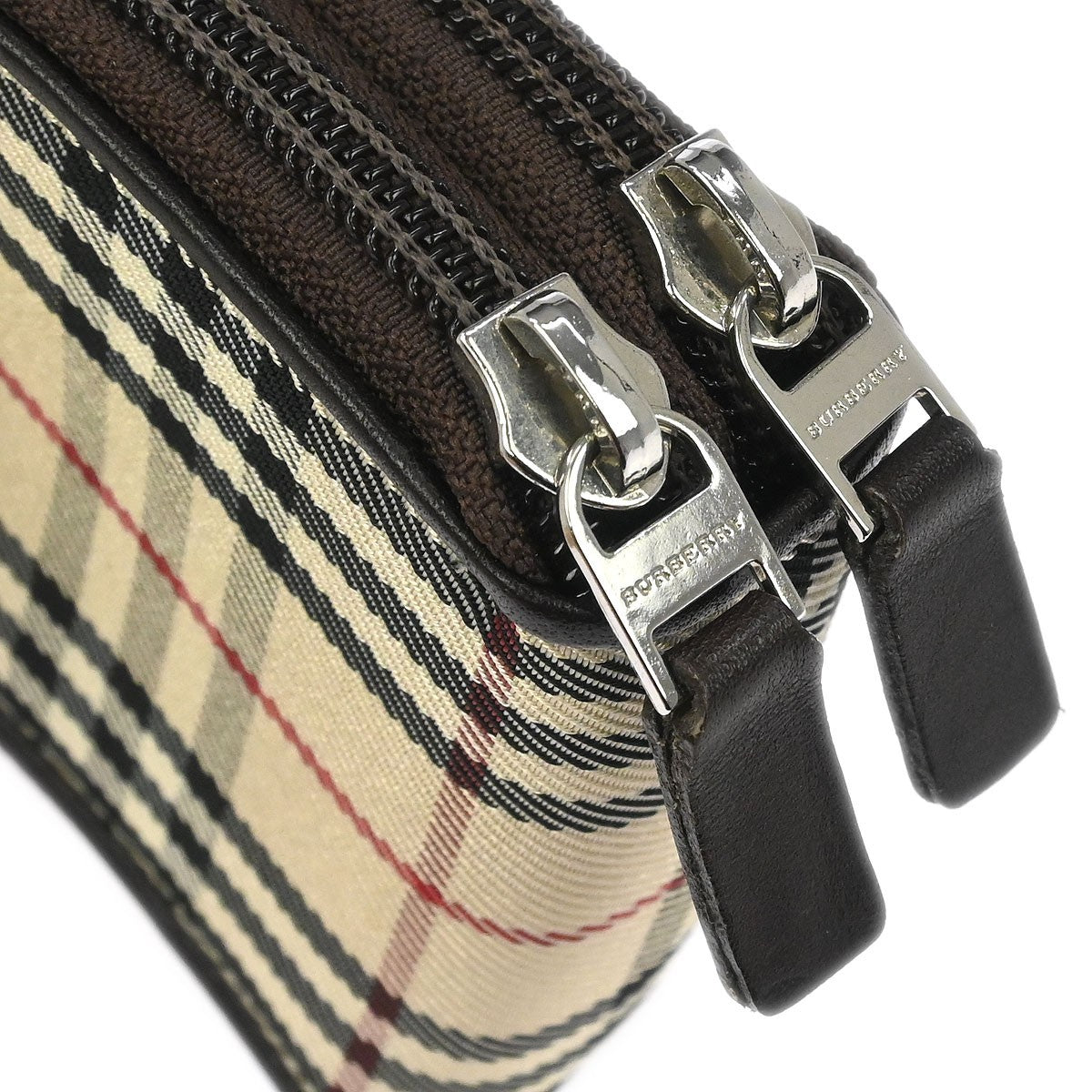 Pre-owned Burberry Zip Around Coin Pouch