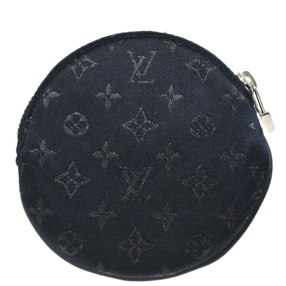 Pre-owned Louis Vuitton Round Coin Purse Limited Edition Monogram Silk