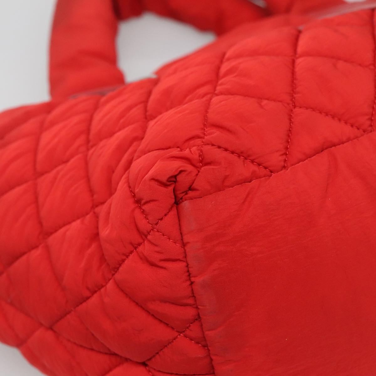 Pre-owned Chanel Coco Cocoon Reversible Tote Red