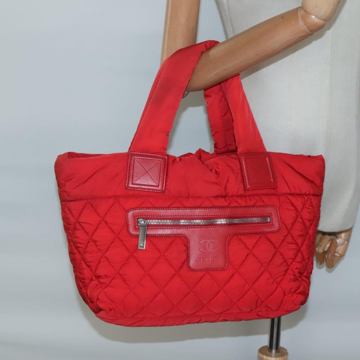 Pre-owned Chanel Coco Cocoon Reversible Tote Red