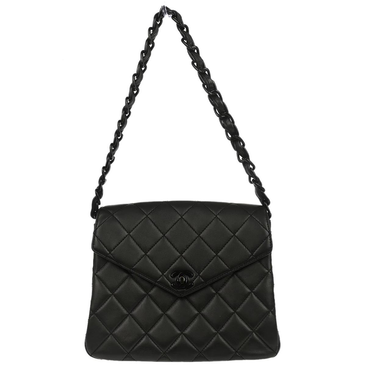 Pre-owned Chanel Vintage Envelope Flap Bag Quilted Lambskin Small