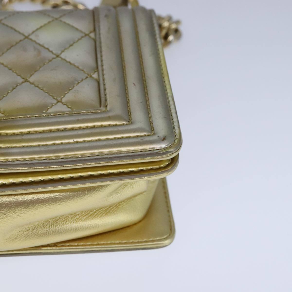 Pre-owned Chanel Boy Flap Bag in Gold