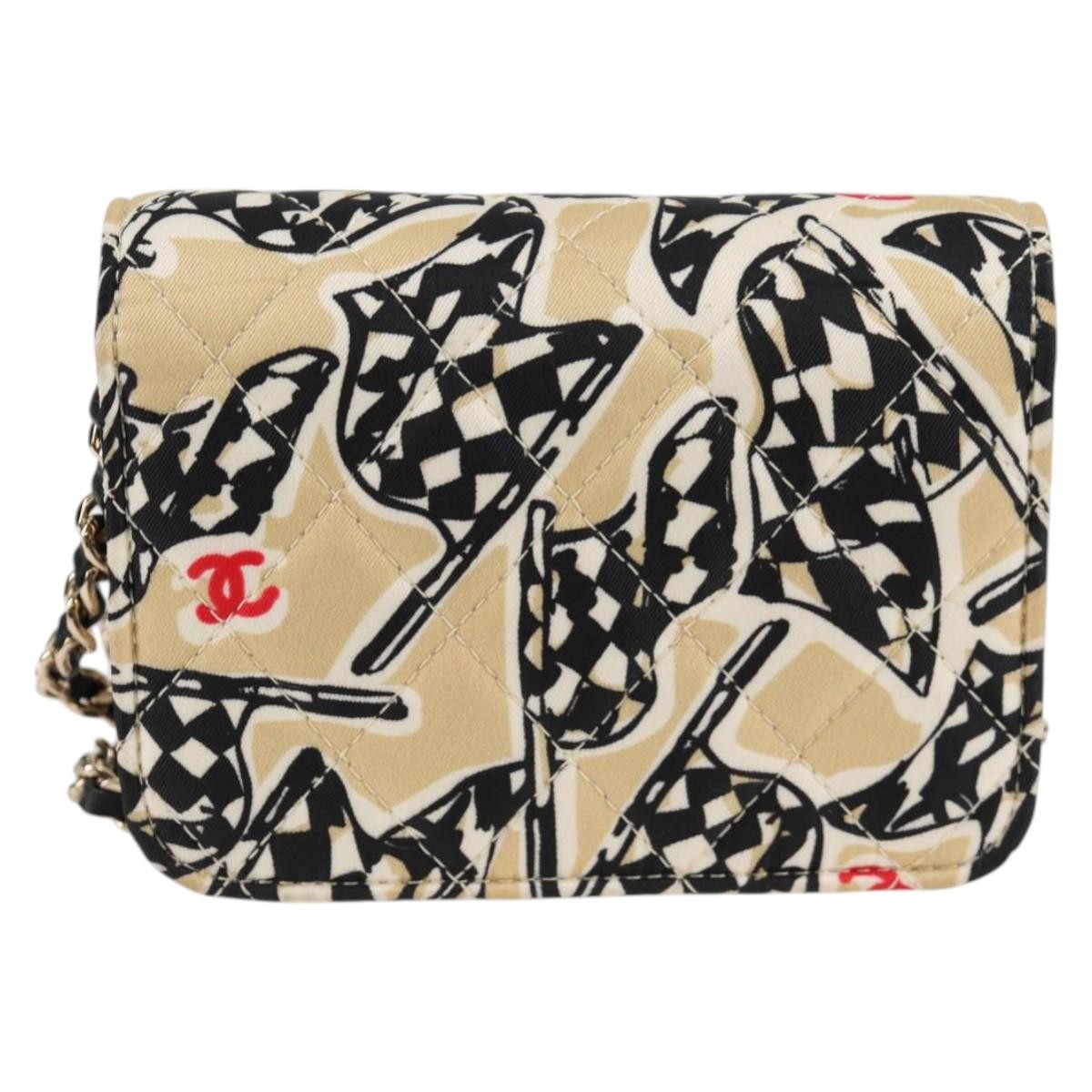 Pre-owned Chanel Flap Card Holder on Chain